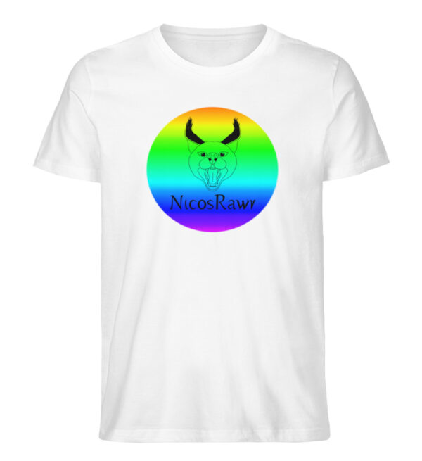 T-Shirt Rainbow-Logo - Herren Organic Shirt-3